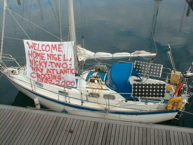 Full circle: Rusalka Mist is back in St Helier Marina, Jersey