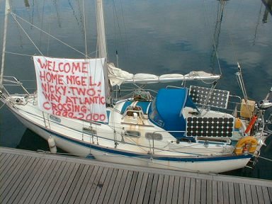 Full circle: Rusalka Mist is back in St Helier Marina, Jersey