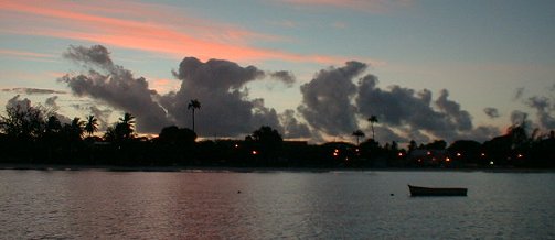 Sunrise over the anchorage