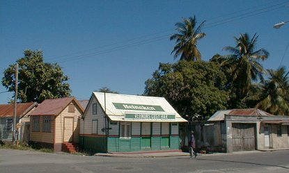 Local homes and a bar