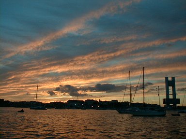 Sunset over La Coruna