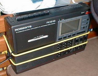 The radio cassette machine