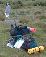 Rucksacks on the Grass