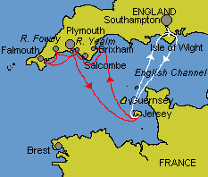 Chartlet of Western English Channel